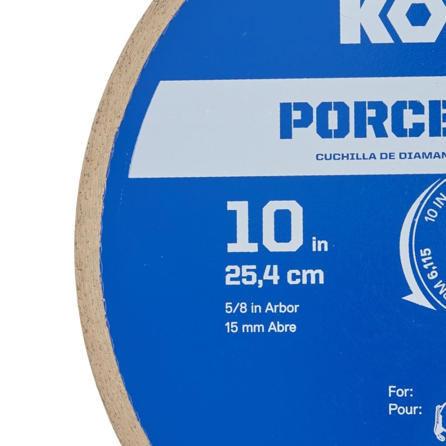 Power Tool Accessories * | Kobalt Diamond Saw Blades 10-In Wet Porcelain Tile Diamond Saw Blade