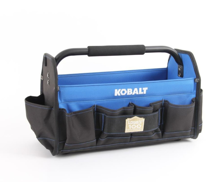 Tool Storage & Work Benches * | Kobalt Tool Bags Blue, Black Polyester 16-In