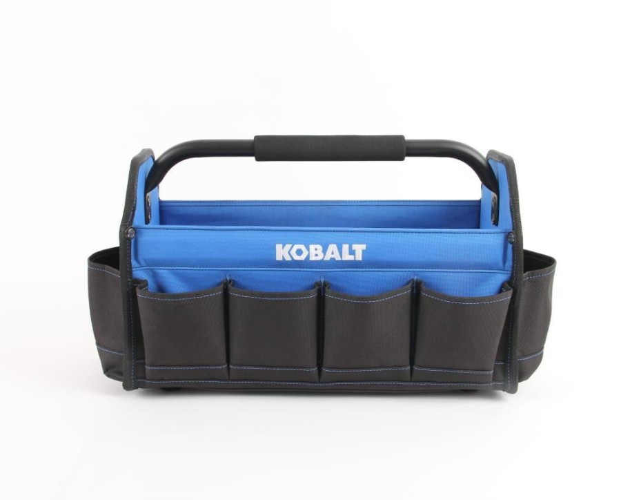 Tool Storage & Work Benches * | Kobalt Tool Bags Blue, Black Polyester 16-In