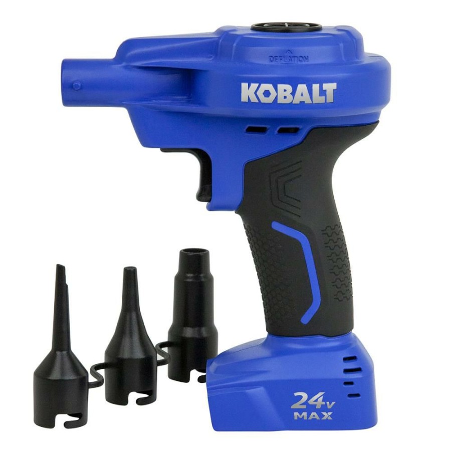 Air Tools & Compressors * | Kobalt Air Inflators 24V Cordless High Volume Inflator 24-Volt Lithium Ion (Li-Ion) Air Inflator (Power Source: Battery)