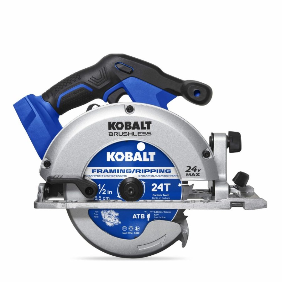 Power Tools * | Kobalt Circular Saws 24-Volt Max 6-1/2-In Brushless Cordless Circular Saw Circular Saw