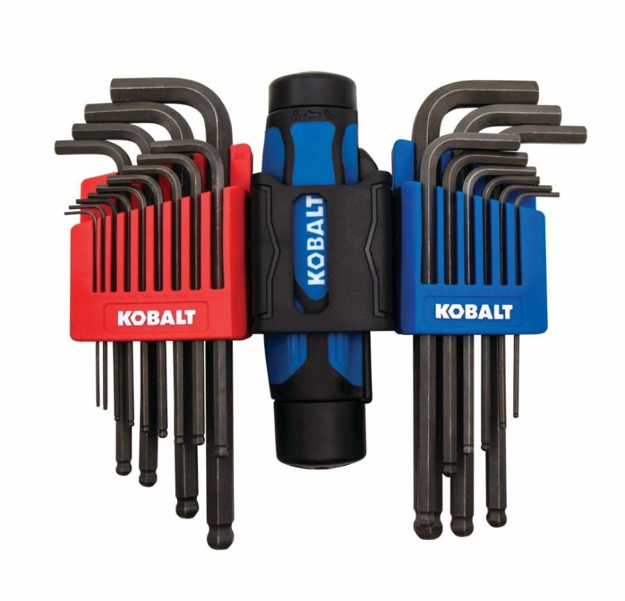 Hand Tools * | Kobalt Hex Keys & Torx Keys 22-Key Standard (Sae) And Metric Combination Hex Key Set