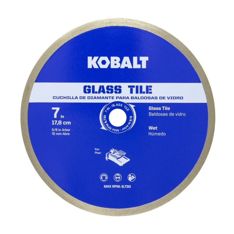 Power Tool Accessories * | Kobalt Diamond Saw Blades 7-In Glass Tile Diamond Blade