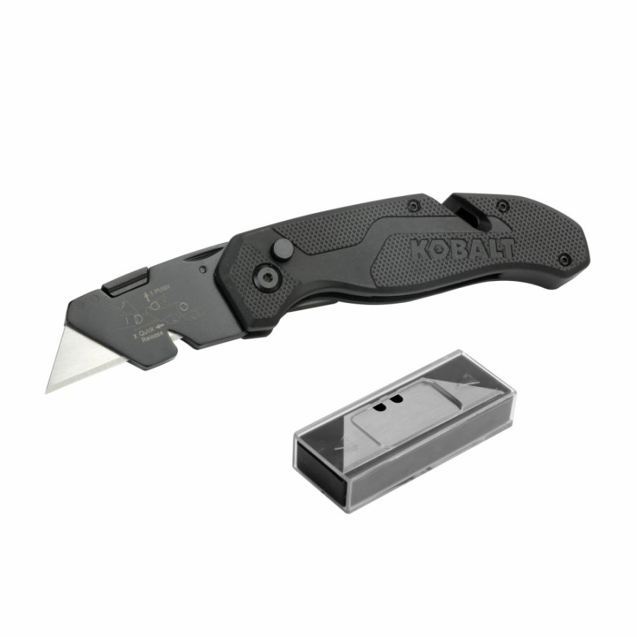 Hand Tools * | Kobalt Utility Knives Speed Release 11-Blade Folding Utility Knife