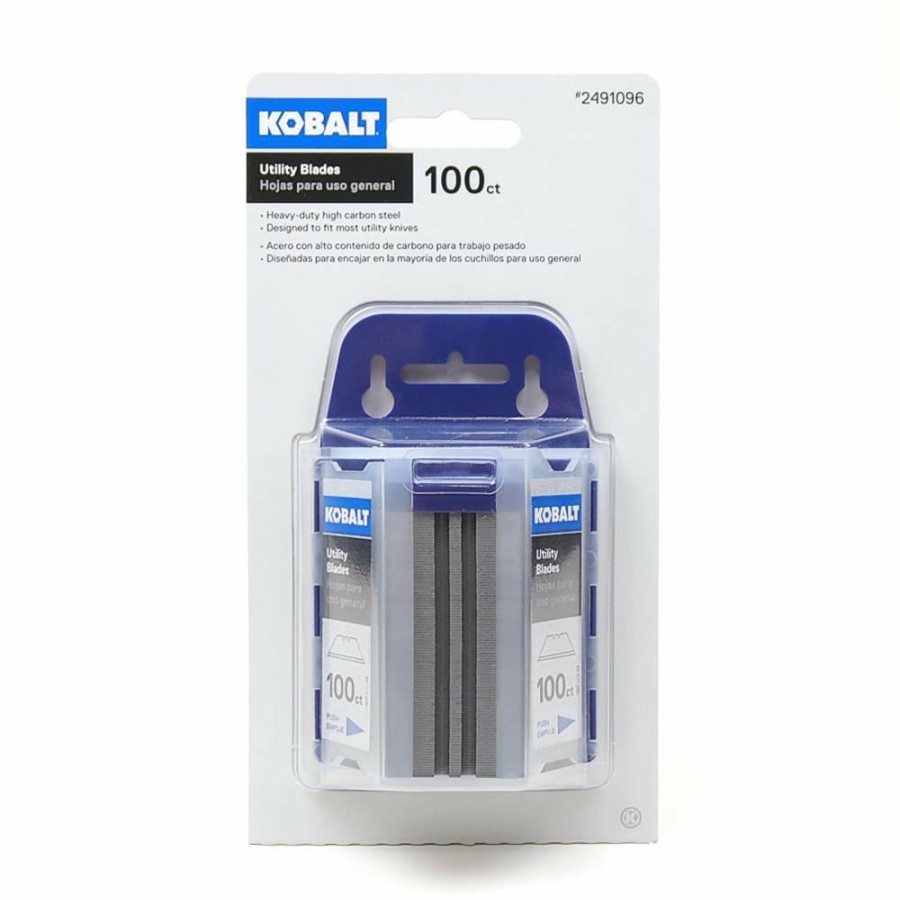 Hand Tools * | Kobalt Replacement Utility Blades Carbon Steel Utility Razor Blade(100-Pack)