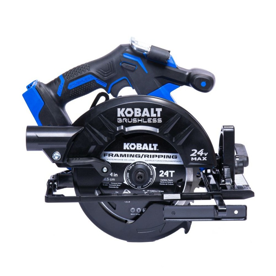 Power Tools * | Kobalt Circular Saws 24-Volt Xtr 7-1/4-In Brushless Cordless Circular Saw