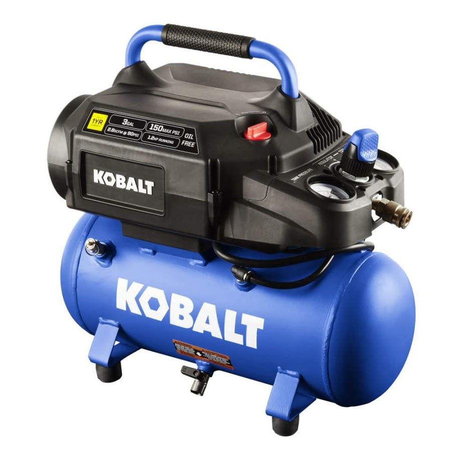 Air Tools & Compressors * | Kobalt Air Compressors 3-Gallon Single Stage Portable Corded Electric Hot Dog Air Compressor