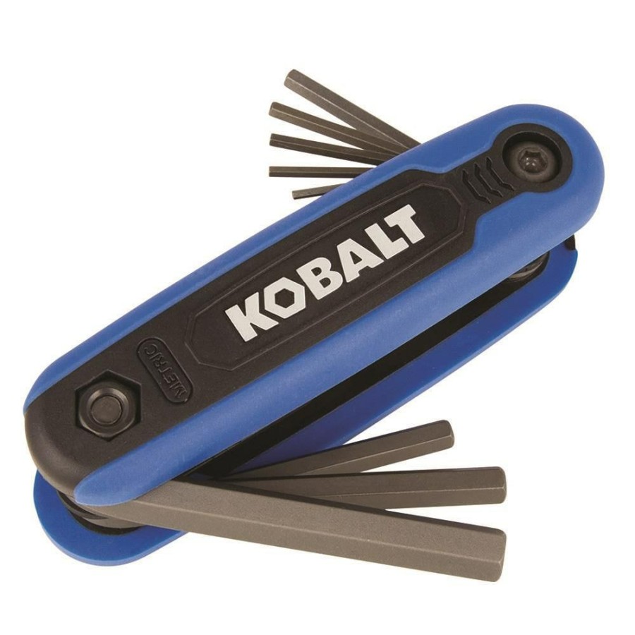 Hand Tools * | Kobalt Hex Keys & Torx Keys 8-Key Metric Folding Hex Key Set