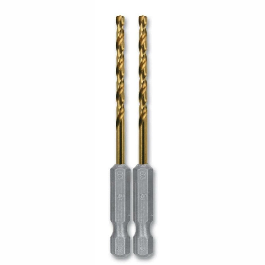 Power Tool Accessories * | Kobalt Twist Drill Bits 2-Piece 1/8-In 2-1/2-In Titanium Coated Hss Twist Drill Bit