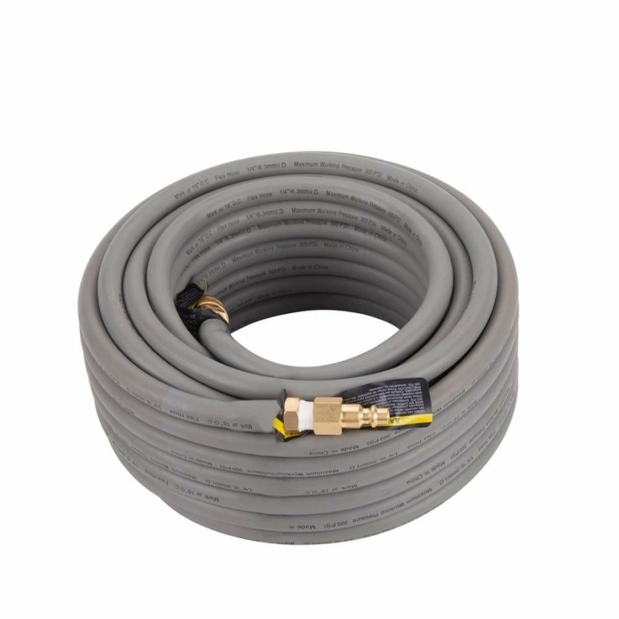 Air Tools & Compressors * | Kobalt Air Compressor Hoses 1/4-In 50-Ft Rubber Air Hose