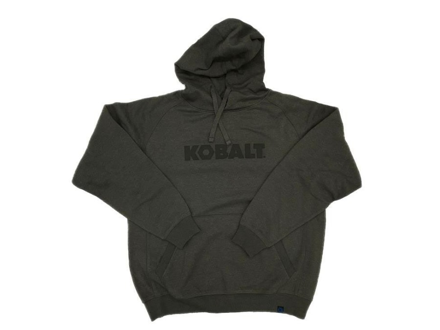 Workwear * | Kobalt Work Jackets & Coats Unisex Grey Preshrunk Cotton Hooded Sweatshirt (Medium)