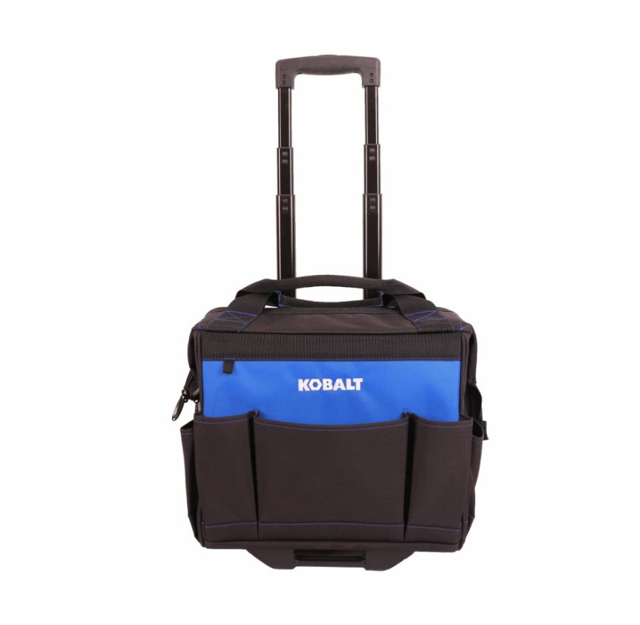 Tool Storage & Work Benches * | Kobalt Tool Bags Blue Black Polyester 14-In Rolling Tool Bag