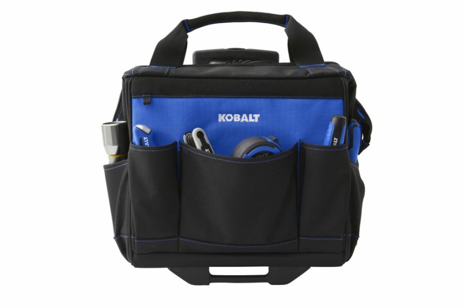 Tool Storage & Work Benches * | Kobalt Tool Bags Blue Black Polyester 14-In Rolling Tool Bag