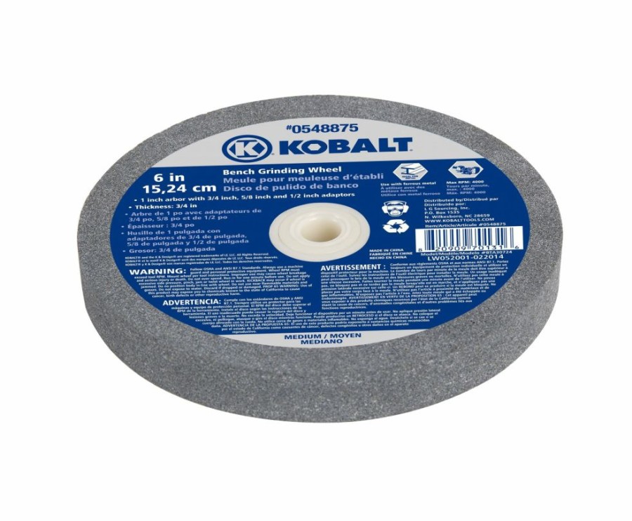 Power Tools * | Kobalt Wire Wheels & Buffers 6-In Medium Grinding For General Grinding And Sharpening Applications