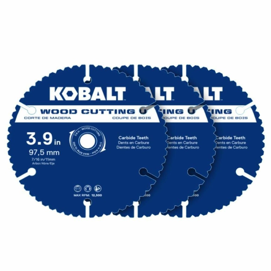 Power Tool Accessories * | Kobalt Circular Saw Blades 3-Pack 4-In Set High-Speed Steel Circular Saw Blade Set