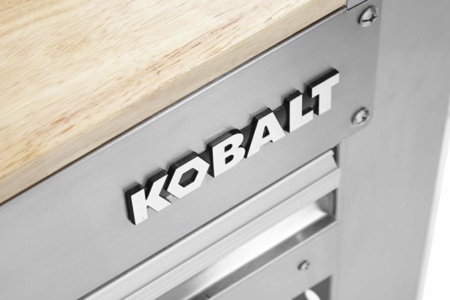 Tool Storage & Work Benches * | Kobalt Work Benches 45-In W X 36-In H 3-Drawer Wood Work Bench