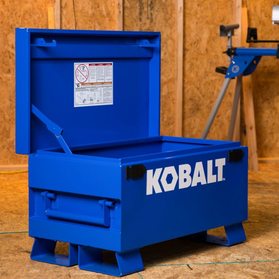 Tool Storage & Work Benches * | Kobalt Jobsite Boxes 19-In W X 32-In L X 18-In Steel Jobsite Box