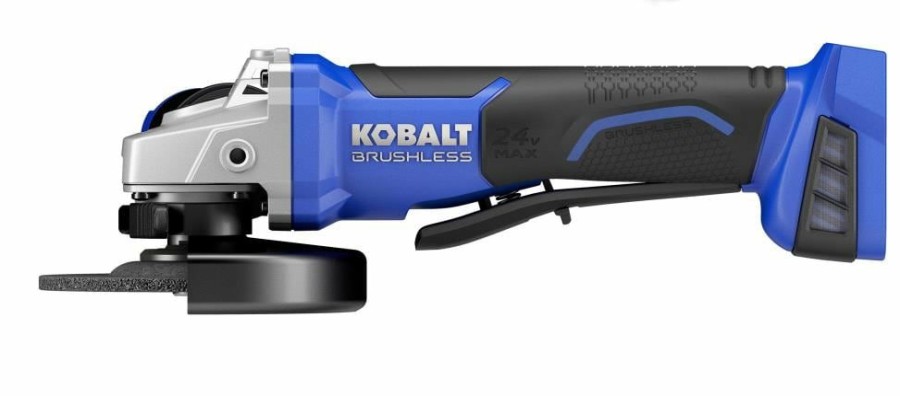 Power Tools * | Kobalt Angle Grinders 5-In 24-Volt Max Paddle Switch Brushless Cordless Angle Grinder