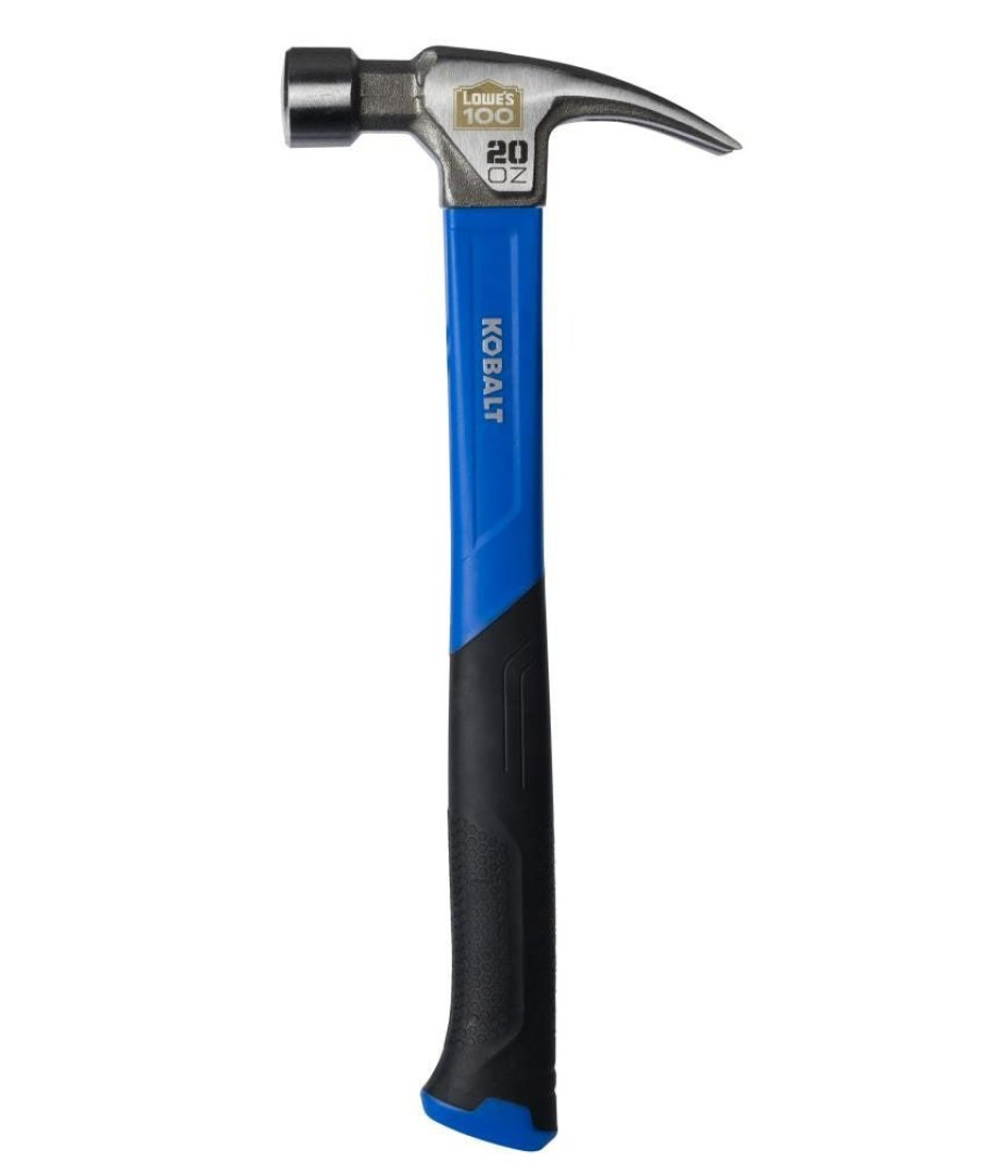 Hand Tools * | Kobalt Hammers 100-Year Anniversary 20-Oz Smooth Face Steel Head Fiberglass Claw Hammer