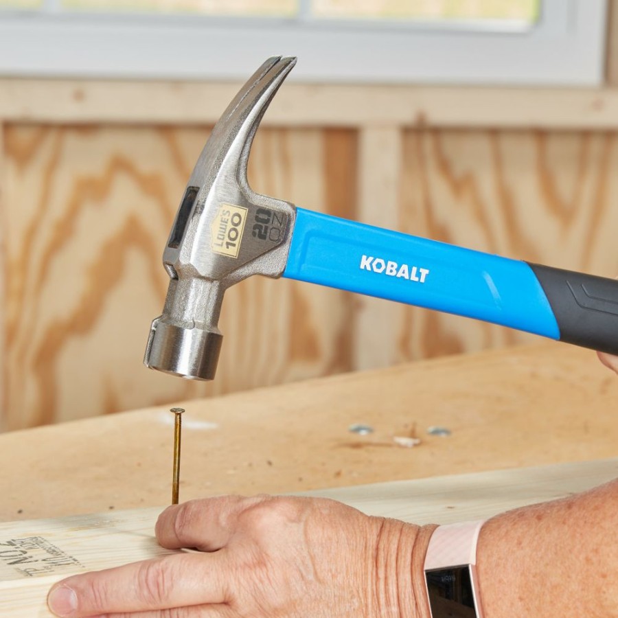 Hand Tools * | Kobalt Hammers 100-Year Anniversary 20-Oz Smooth Face Steel Head Fiberglass Claw Hammer