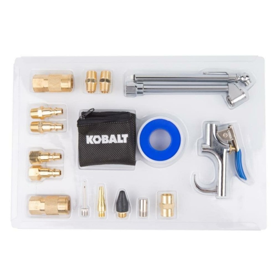 Air Tools & Compressors * | Kobalt Air Compressor Accessories 18-Piece Accessory Kit Ensemble