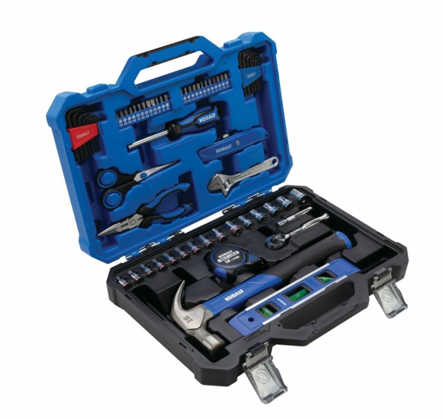 Hand Tools * | Kobalt Household Tool Sets 65 Piece Home Owner'S Tool Set