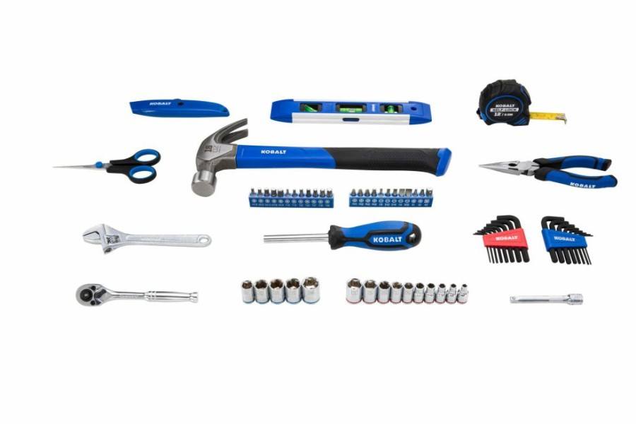 Hand Tools * | Kobalt Household Tool Sets 65 Piece Home Owner'S Tool Set