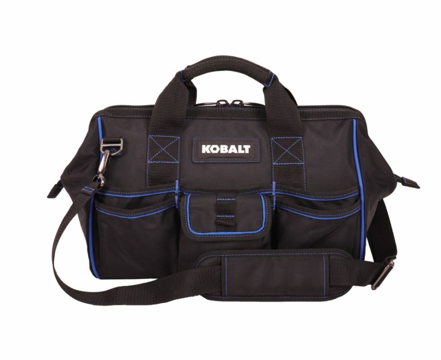 Tool Storage & Work Benches * | Kobalt Tool Bags Blue Black Polyester 18-In Cargo Bag