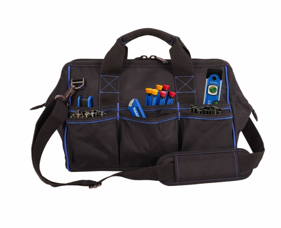 Tool Storage & Work Benches * | Kobalt Tool Bags Blue Black Polyester 18-In Cargo Bag