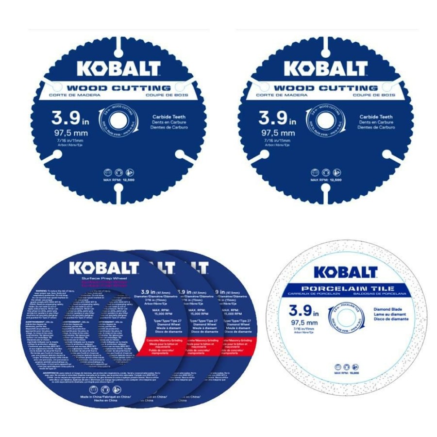 Power Tool Accessories * | Kobalt Circular Saw Blades 6-Pack 4-In Set High-Speed Steel Circular Saw Blade Set