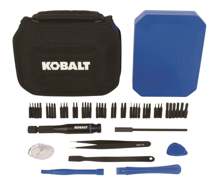 Power Tool Accessories * | Kobalt Screwdriver Bits Electronic Repair Set Steel Hex Shank Screwdriver Bit Set Screwdriver (50-Piece)