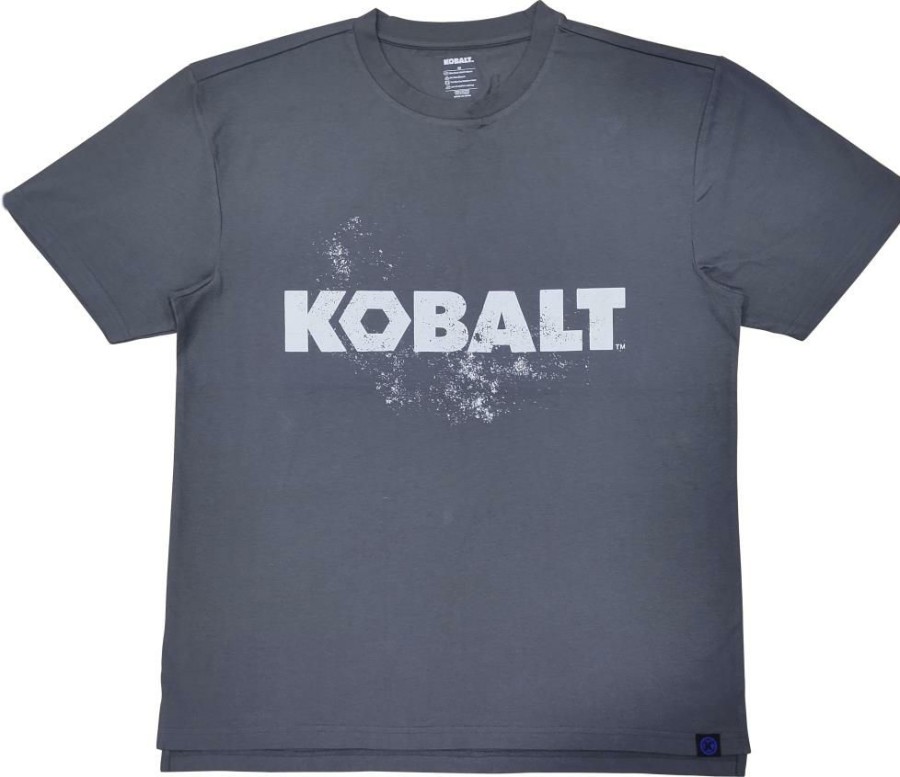 Workwear * | Kobalt Work Shirts Men'S Medium Textured Cotton Short Sleeve Graphic T-Shirt Work Shirt