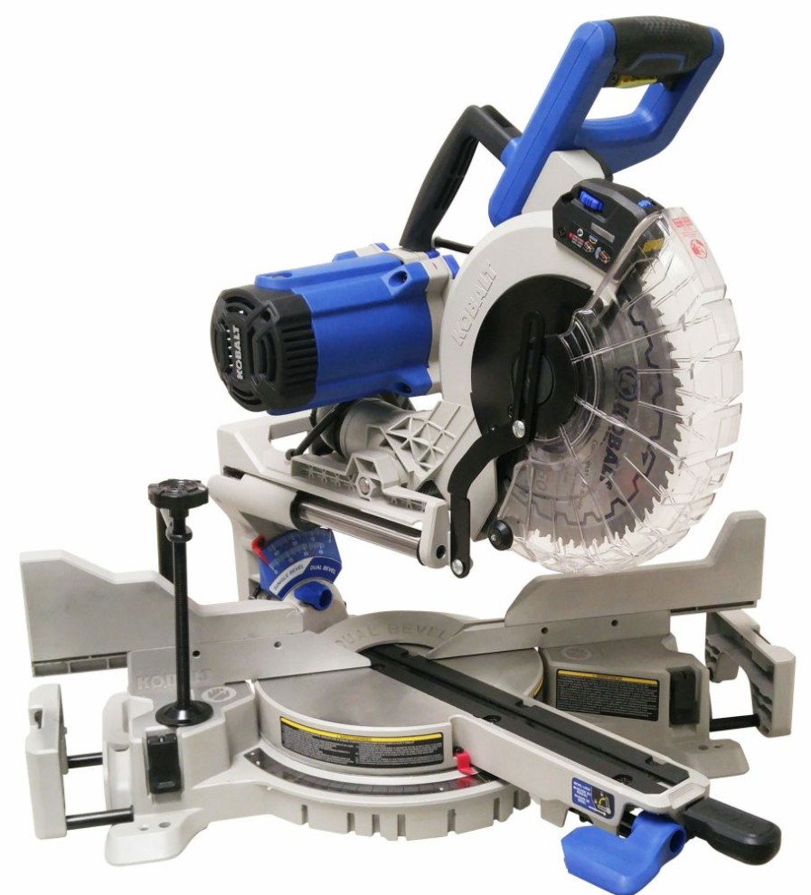 Power Tools * | Kobalt Miter Saws 10-In 15 Amps Dual Bevel Sliding Compound Corded Miter Saw