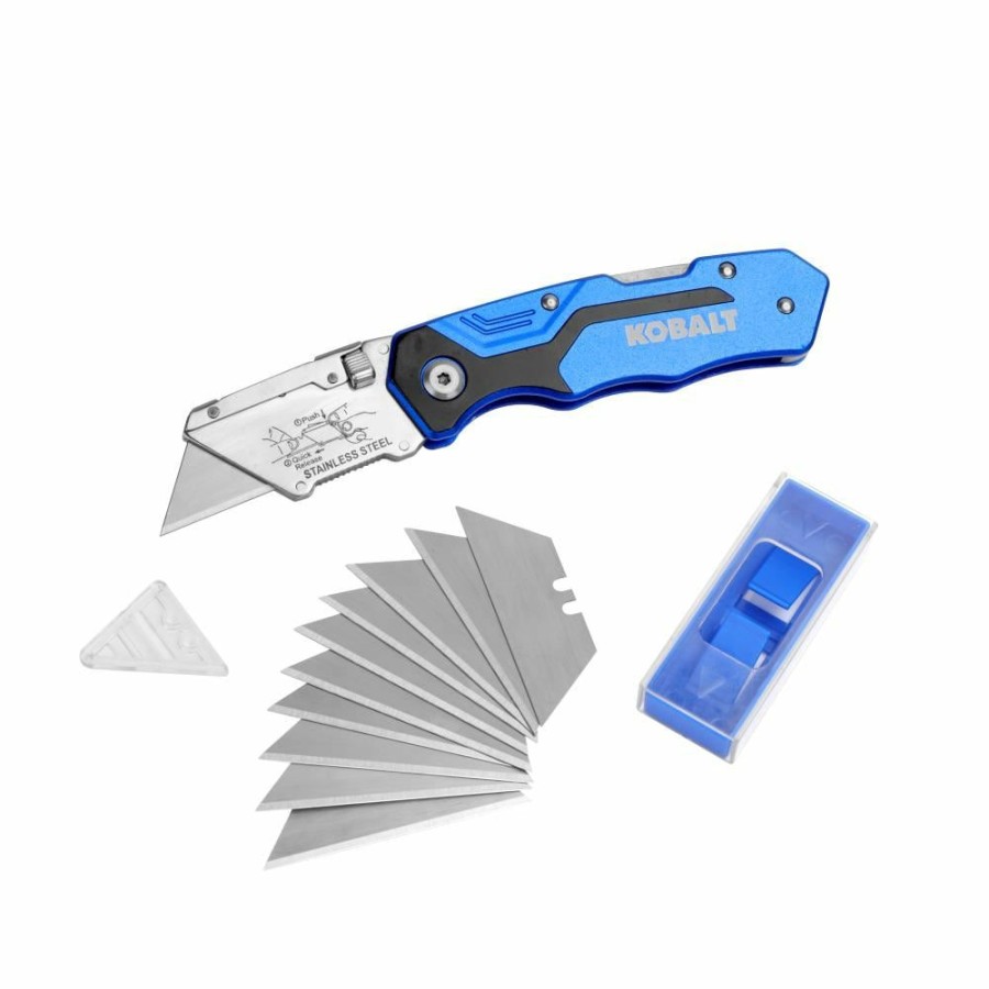 Hand Tools * | Kobalt Utility Knives 11-Blade Folding Utility Knife