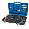 Hand Tools * | Kobalt Mechanics Tool Sets 129-Piece Standard (Sae) And Metric Combination Polished Chrome Mechanics Tool Set (1/4-In; 3/8-In)