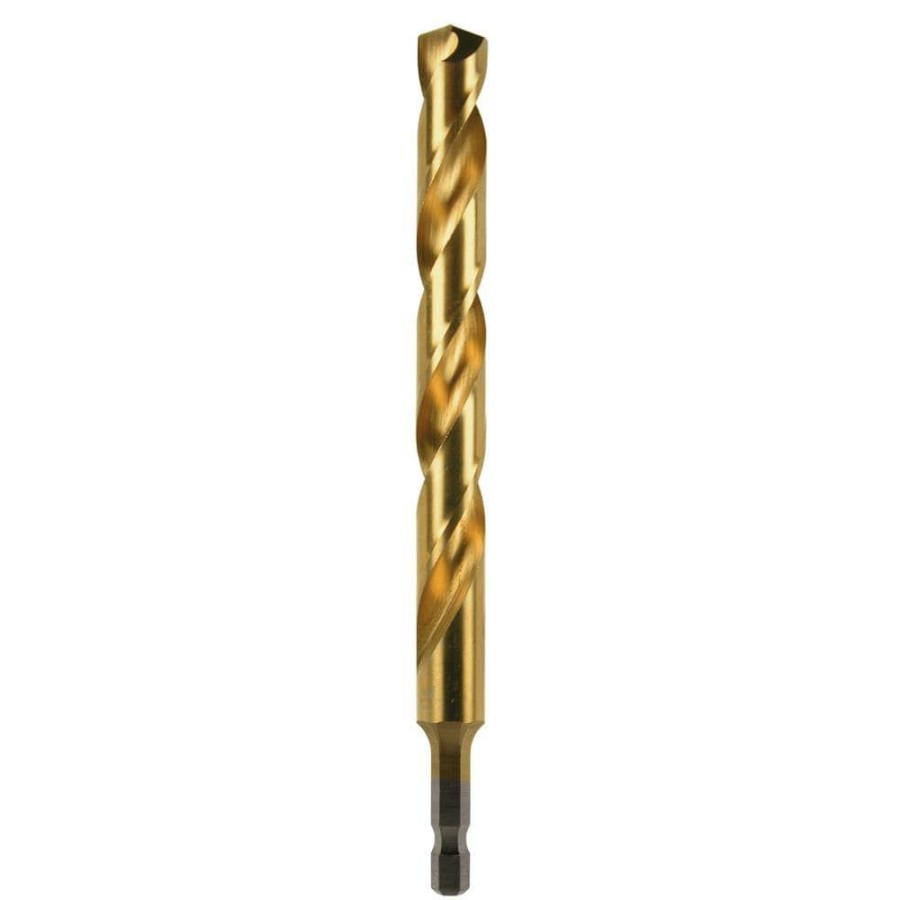 Power Tool Accessories * | Kobalt Twist Drill Bits 1/2-In 6-In Titanium Coated Hss Twist Drill Bit