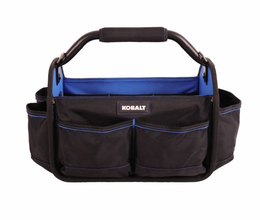 Tool Storage & Work Benches * | Kobalt Tool Bags Blue Black Polyester 15-In Tool Tote