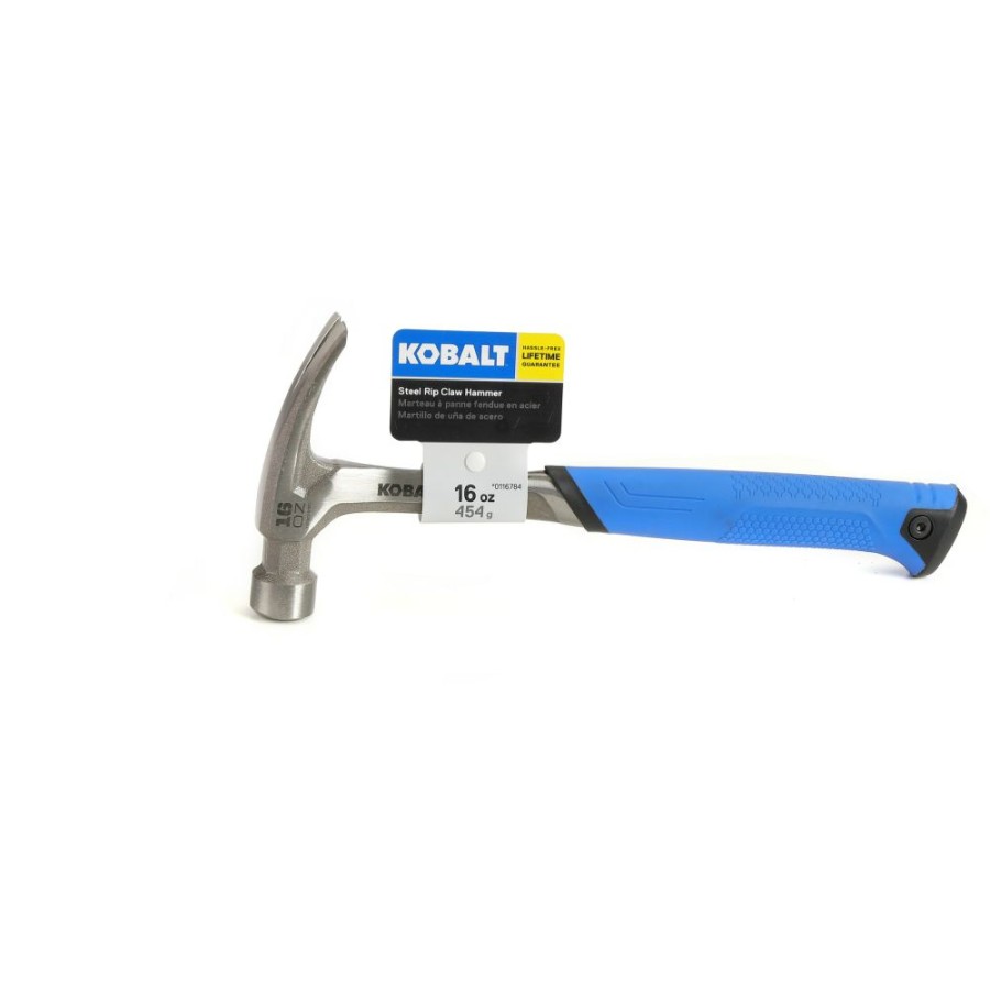 Hand Tools * | Kobalt Hammers 16-Oz Smooth Face Steel Head Steel Rip Claw Hammer