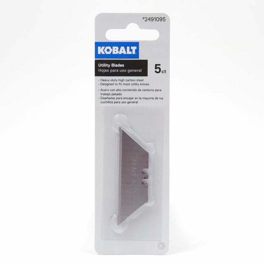 Hand Tools * | Kobalt Replacement Utility Blades Carbon Steel Utility Razor Blade(5-Pack)