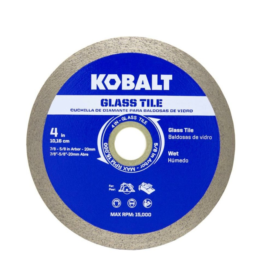 Power Tool Accessories * | Kobalt Diamond Saw Blades 4-In Glass Tile Diamond Blade