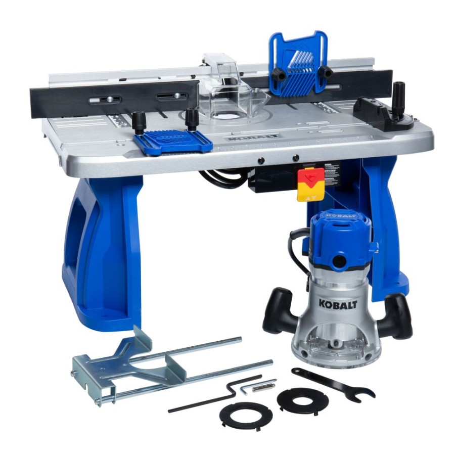 Power Tools * | Kobalt Routers 1/4-In And 1/2-In-Amp Fixed Corded Router Table And (Tool Only)