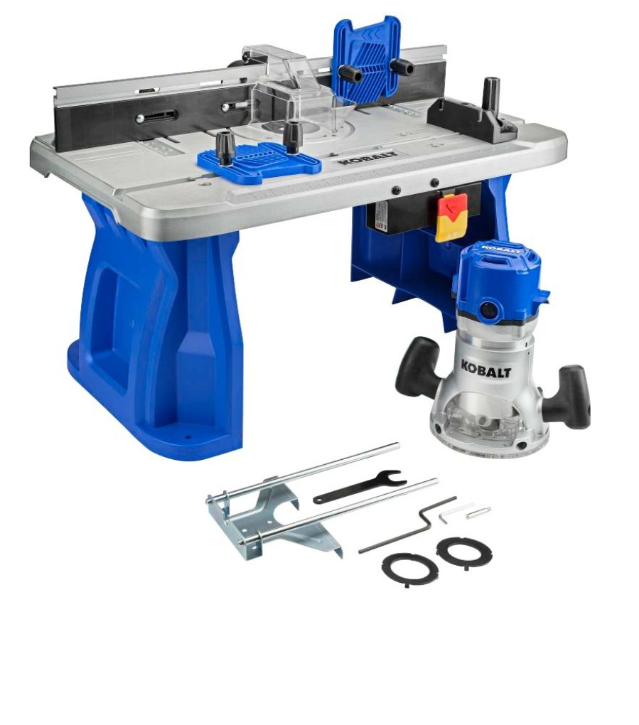 Power Tools * | Kobalt Routers 1/4-In And 1/2-In-Amp Fixed Corded Router Table And (Tool Only)