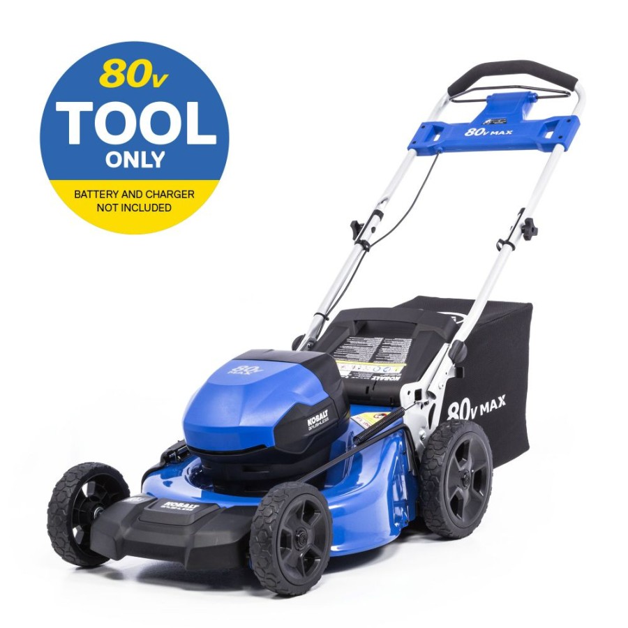 Outdoor Tools & Equipment * | Kobalt Cordless Electric Push Lawn Mowers 80-Volt Max Brushless 21-In Push Cordless Electric Lawn Mower (Battery Not Included)