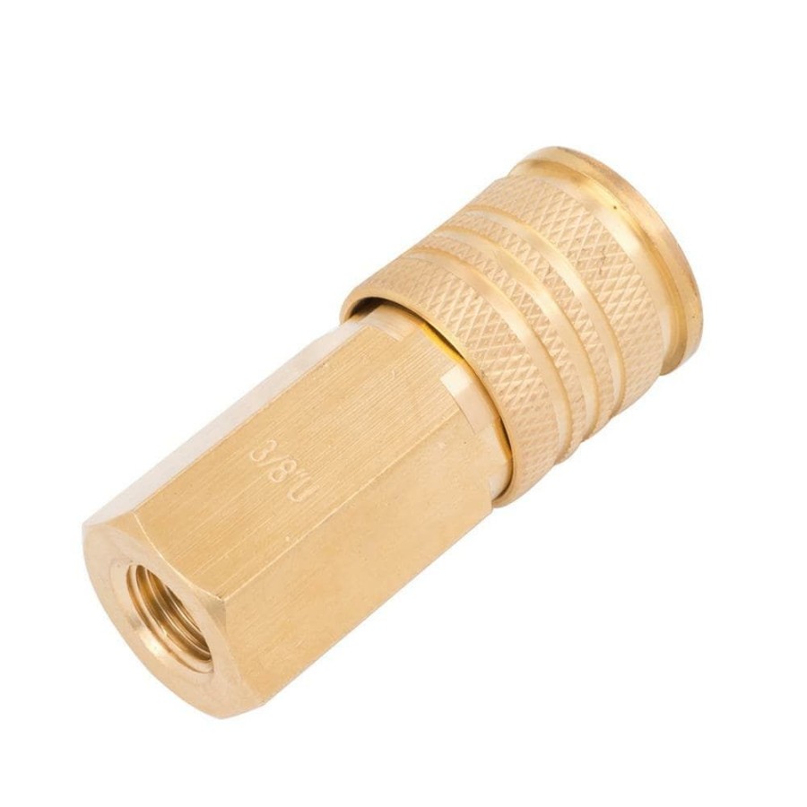 Air Tools & Compressors * | Kobalt Air Compressor Fittings 3/8-In Brass Female Universal Coupler