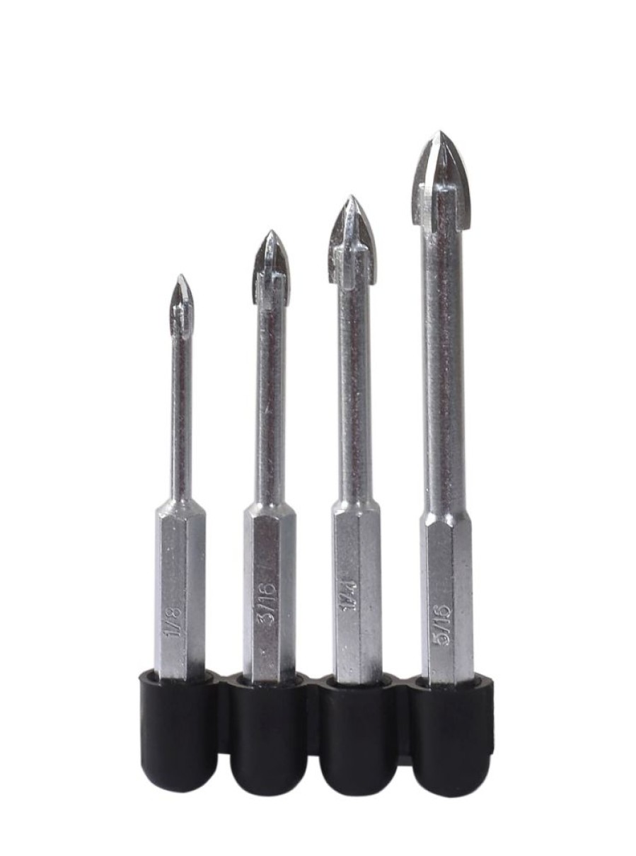 Power Tool Accessories * | Kobalt Glass & Tile Drill Bits Carbide Tipped Twist Drill Bit Set