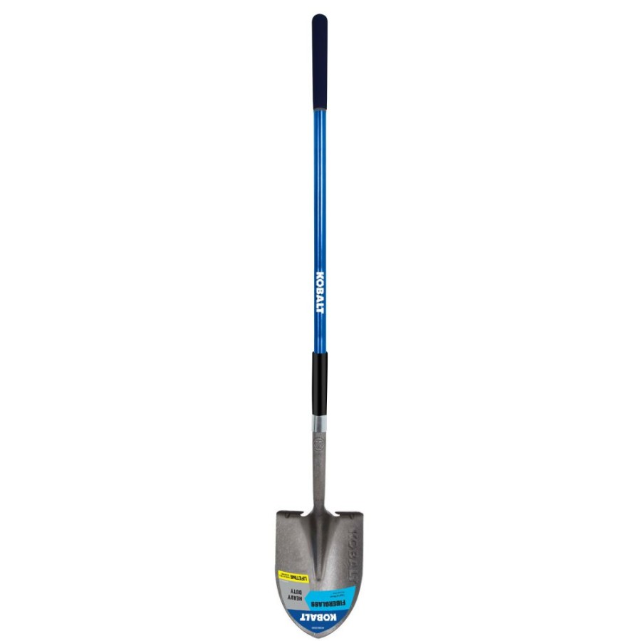 Outdoor Tools & Equipment * | Kobalt Shovels & Spades 40-In Fiberglass Handle Digging Shovel