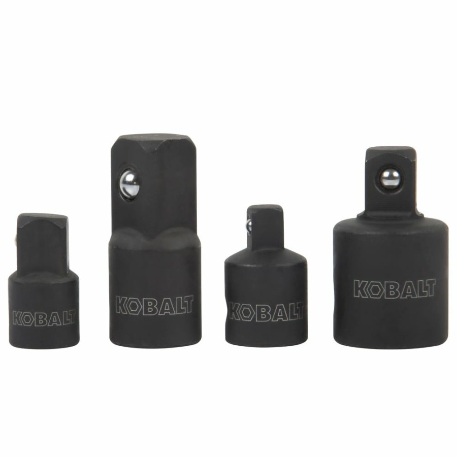 Hand Tools * | Kobalt Socket Adapters 1/4-In, 3/8-In And 1/2-In Drive Impact Drive Adapter Set