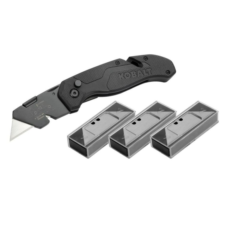 Hand Tools * | Kobalt Utility Knives 31-Blade Folding Utility Knife