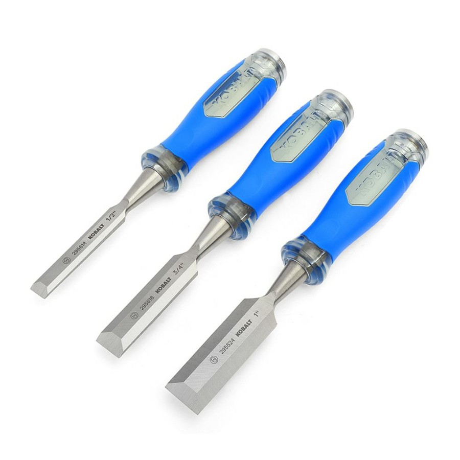 Hand Tools * | Kobalt Chisel Sets 3-Pack Woodworking Chisels Set