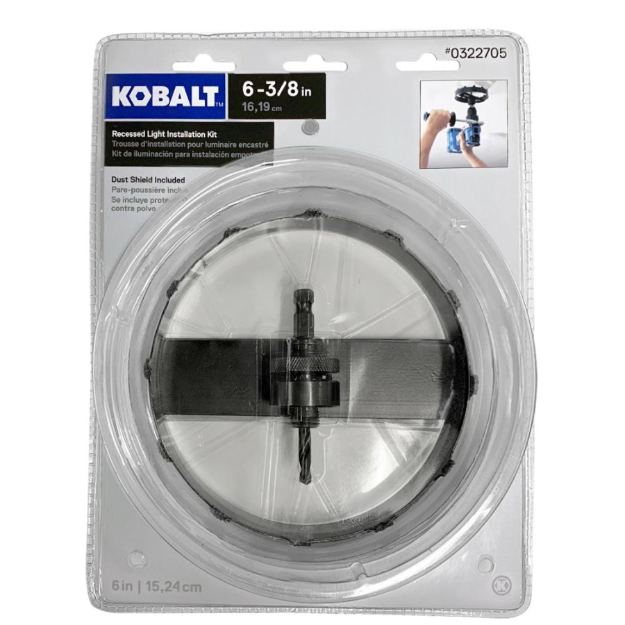 Power Tool Accessories * | Kobalt Hole Saws & Kits 6-3/8-In Carbide-Grit Arbored Recessed Lighting Hole Saw